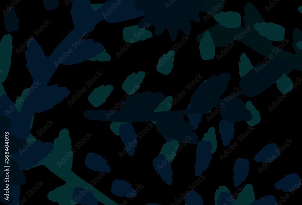 Light Blue, Green vector pattern with random forms.