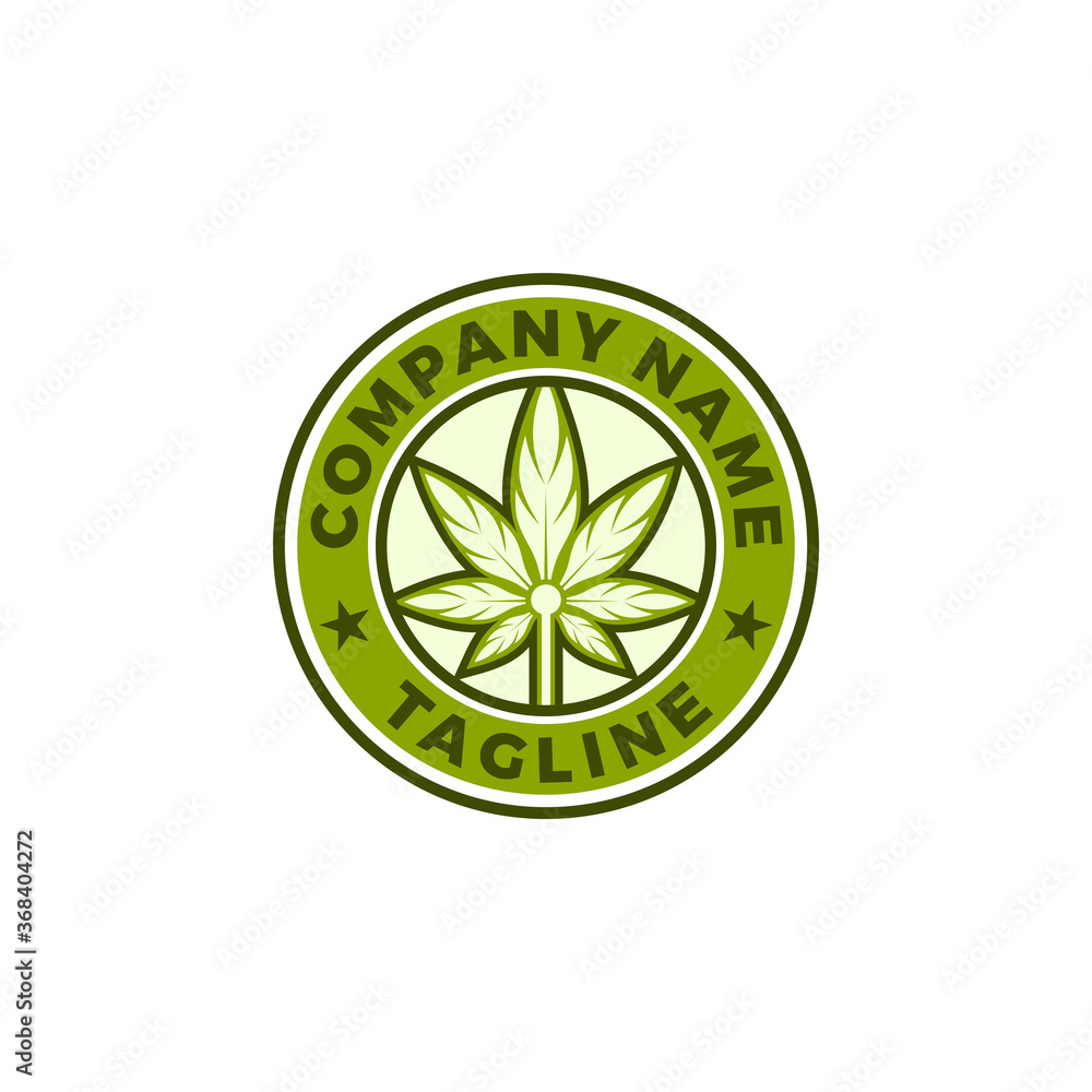 cannabis leaf logo design vector template cannabis leaf logo design vector template