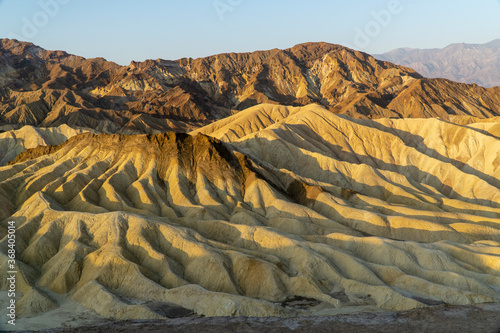 California, death valley, Zabriskie point at dawn