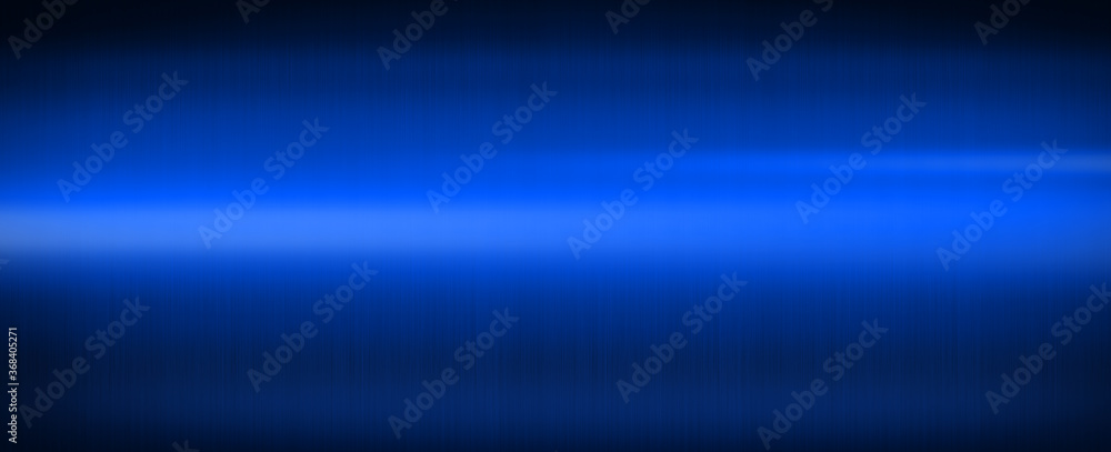 Blue shiny brushed metal. Banner background texture Blue shiny brushed metal. Banner background texture