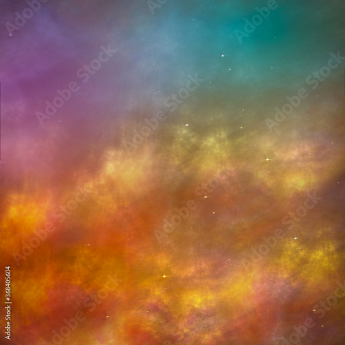 Colorful abstract background in a warm autumn palette. Bright and colorful, it attracts attention with a combination of red and gold. 