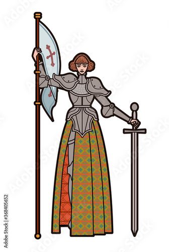 joan of arc medieval female girl woman saint warrior knight