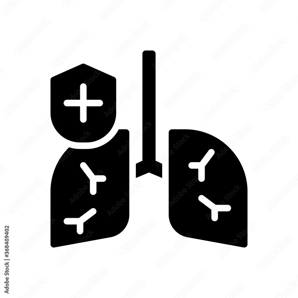 lungs icon in glyph style. vector illuatration for graphic design, website, UI isolation on white background. EPS 10 lungs icon in glyph style. vector illuatration for graphic design, website, UI isolation on white background. EPS 10