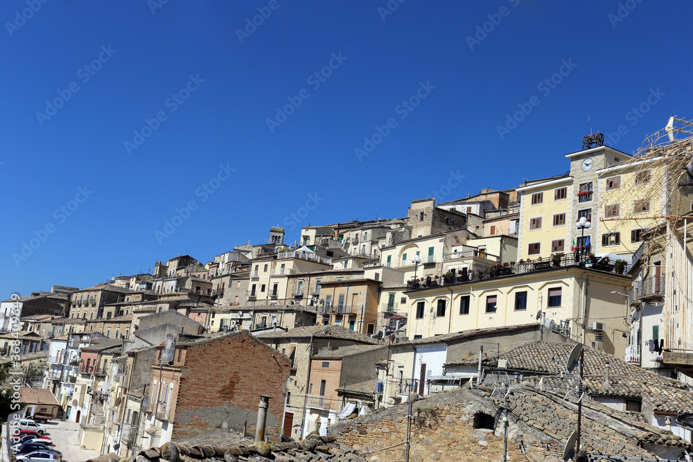 Sant'Agata di Puglia - 29 July 2020: The town in the Daunia mountains in the province of Foggia which in 2002 obtained the Orange Flag from the Italian Touring Club