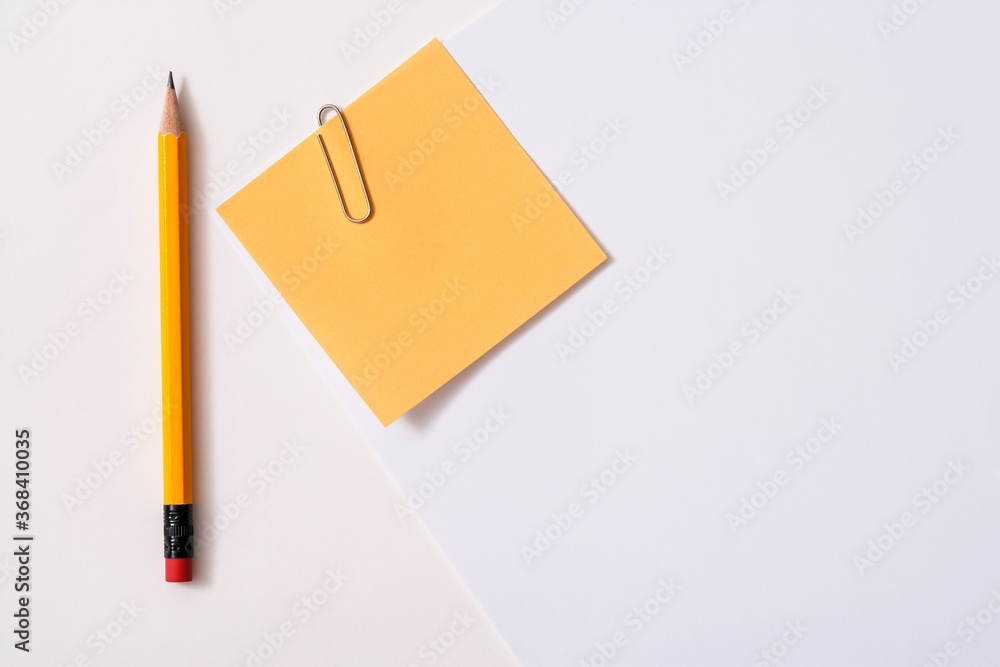Blank paper memo with clip on white background
Blank paper memo with clip on white background