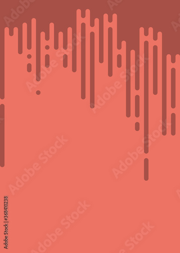 Coral color Abstract Rounded Color Lines halftone transition background illustration