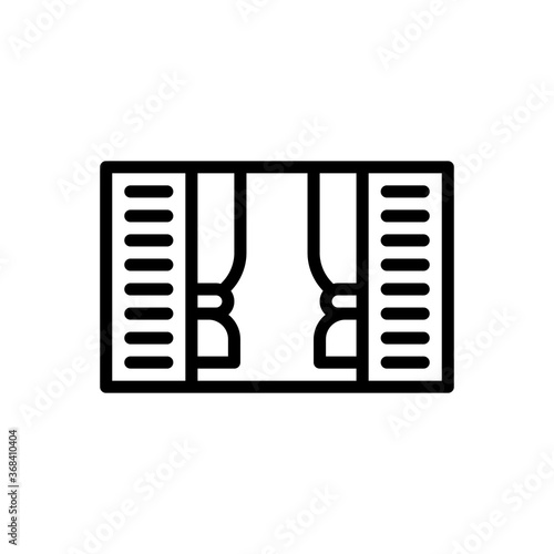 window icon in line style isolated on white background. EPS 10