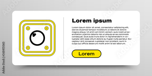 Line Electric light switch icon isolated on white background. On and Off icon. Dimmer light switch sign. Concept of energy saving. Colorful outline concept. Vector.