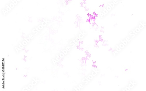 Light Purple, Pink vector elegant background with branches. © smaria2015