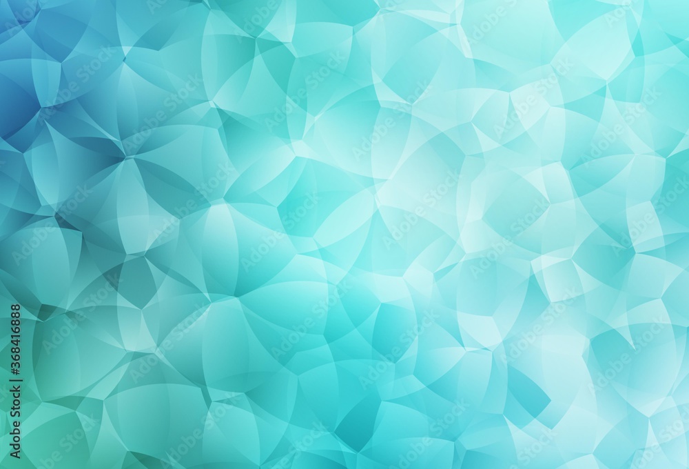 Obraz premium Light Green vector texture with abstract forms.