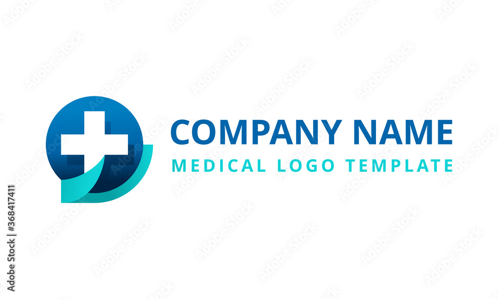 Medical logo for medcine center, pharmacy, hospital with recognizable symbol of medicine - cross - vector emblem Medical logo for medcine center, pharmacy, hospital with recognizable symbol of medicine - cross - vector emblem