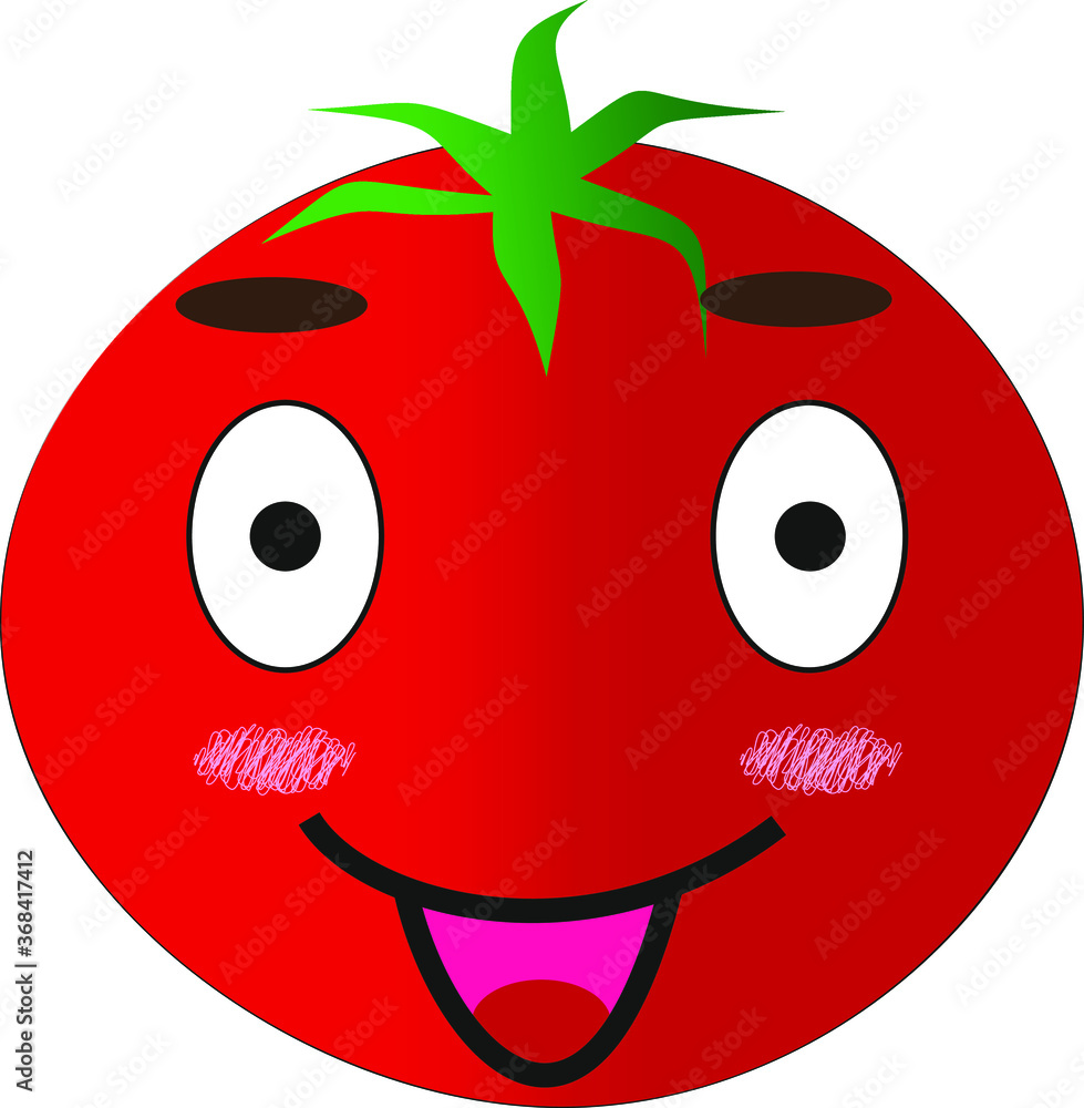 Obraz premium the tomato pattern can be used for any of your desires and goals; it can be used as a sticker, sticker, mask or t-shirt pattern, or as a stand-alone logo.