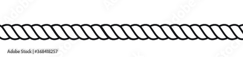 Vector realistic isolated rope for decoration and covering on the white background. Clipping mask
