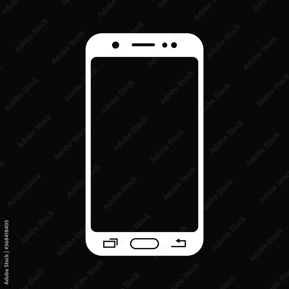 smartphone icon,vector illustration. Black background smartphone icon,vector illustration. Black background