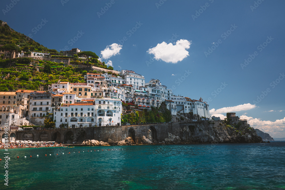Beautiful Amalfi town in Amalfi Coast, Italy