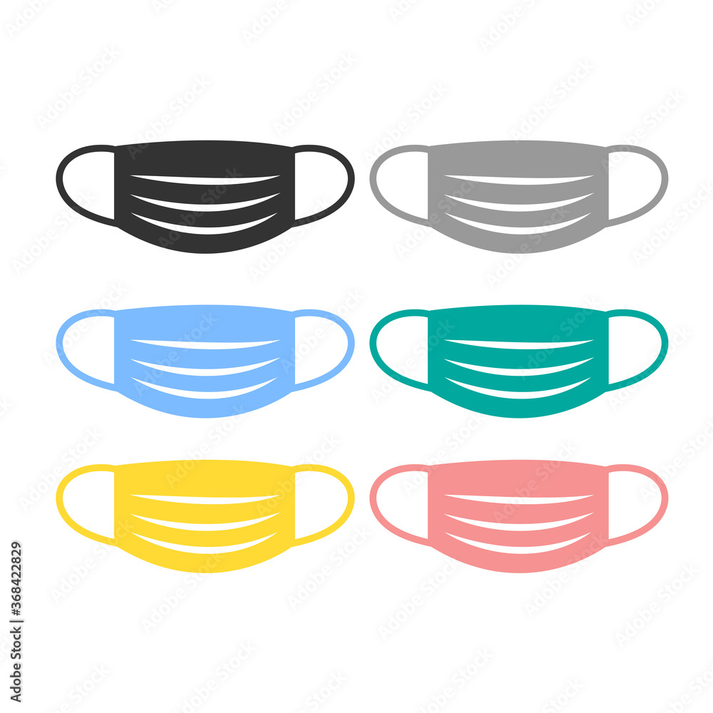 Mask icon illustration material / vector Mask icon illustration material / vector
