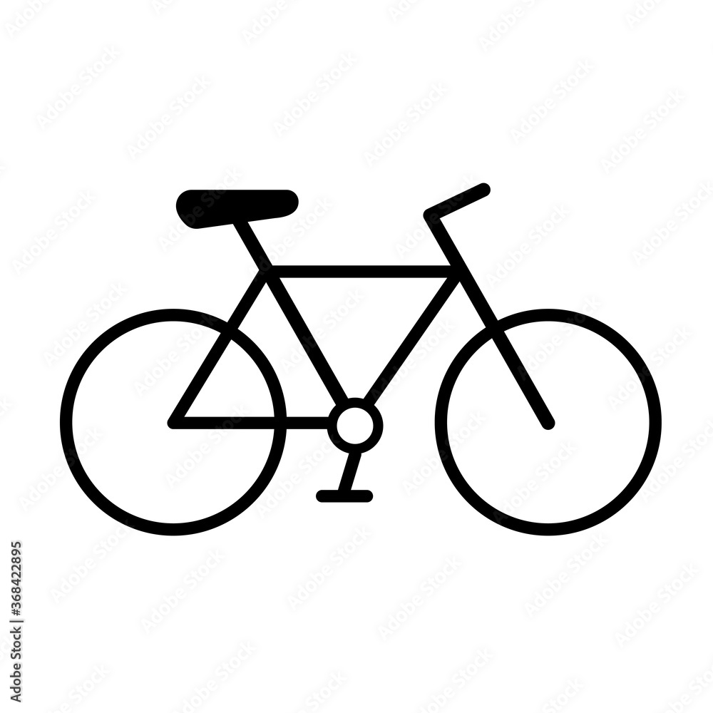 Bicycle icon illustration material / vector Bicycle icon illustration material / vector