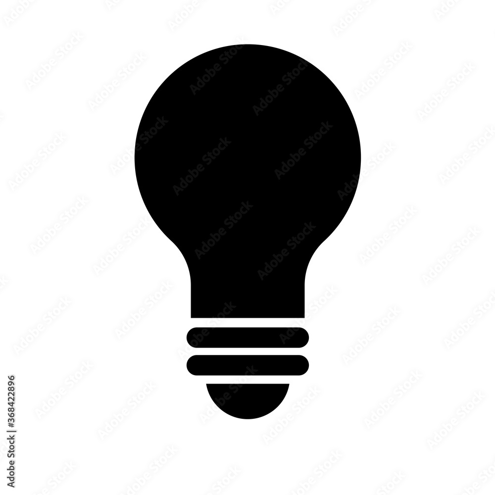 Light bulb icon illustration material / vector