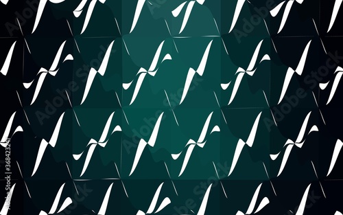 Dark Green vector modern geometrical abstract background. Texture, new background. Geometric background in Origami style with gradient.