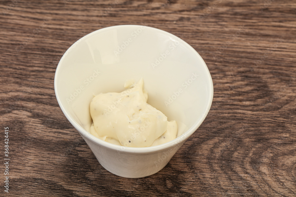 Caesar cream sauce with parmesan and herbs Caesar cream sauce with parmesan and herbs