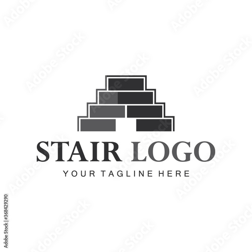 stair logo vector design illustration