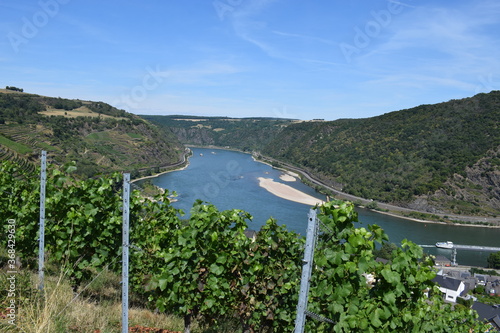 Blick ins Rheintal auf Oberwesel photo