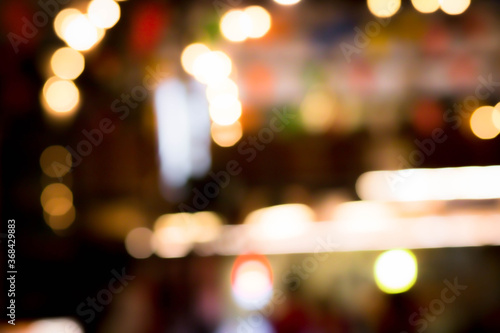 Wallpaper Mural Blur the lights at the restaurant Blurred background with orange, red, light, blue, green, pink bokeh. Torontodigital.ca