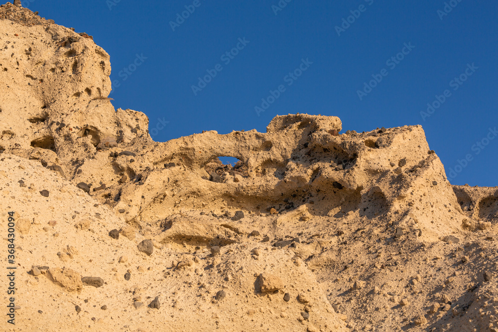 cliffs and rocks of santorini island