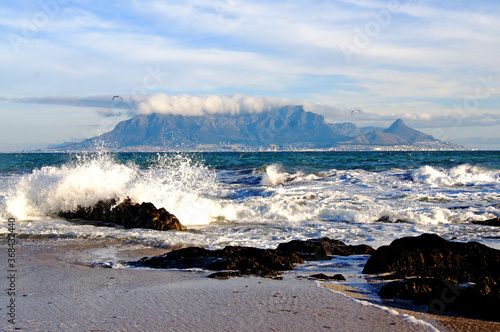  Table Mountain view from Bloubergstrand photo