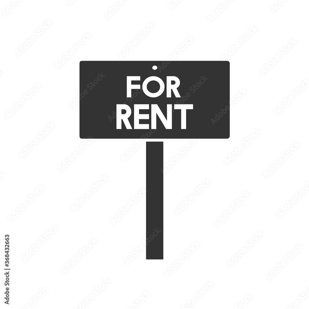 For rent sign icon vector illustration logo template. for any purpose For rent sign icon vector illustration logo template. for any purpose
