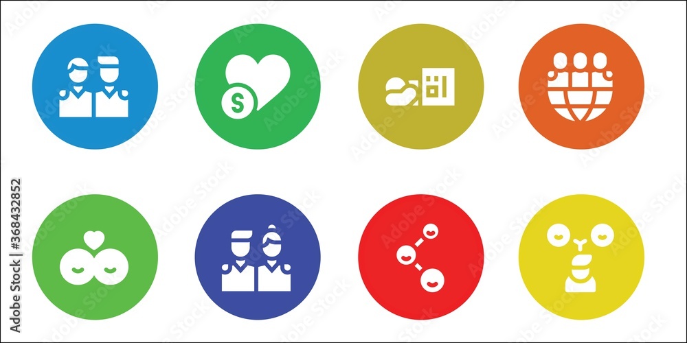 Modern Simple Set of helping Vector filled Icons Modern Simple Set of helping Vector filled Icons