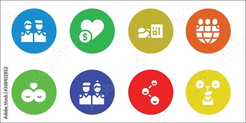 Modern Simple Set of helping Vector filled Icons