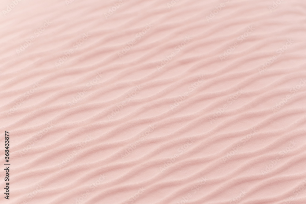 Fototapeta premium Soft blurred pale pink rib waves fabric texture background.