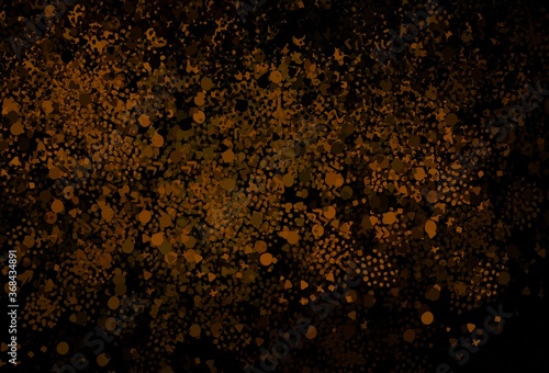 Dark Brown vector template with chaotic shapes.