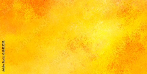 abstract background of watercolor in orange yellow color