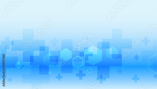 healthcare and medical background in blue color