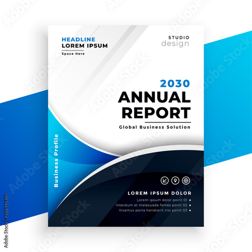 company business annual report brichure template design