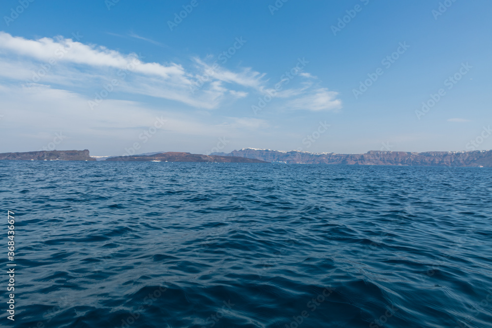 Fototapeta premium Landscapes around santorini island