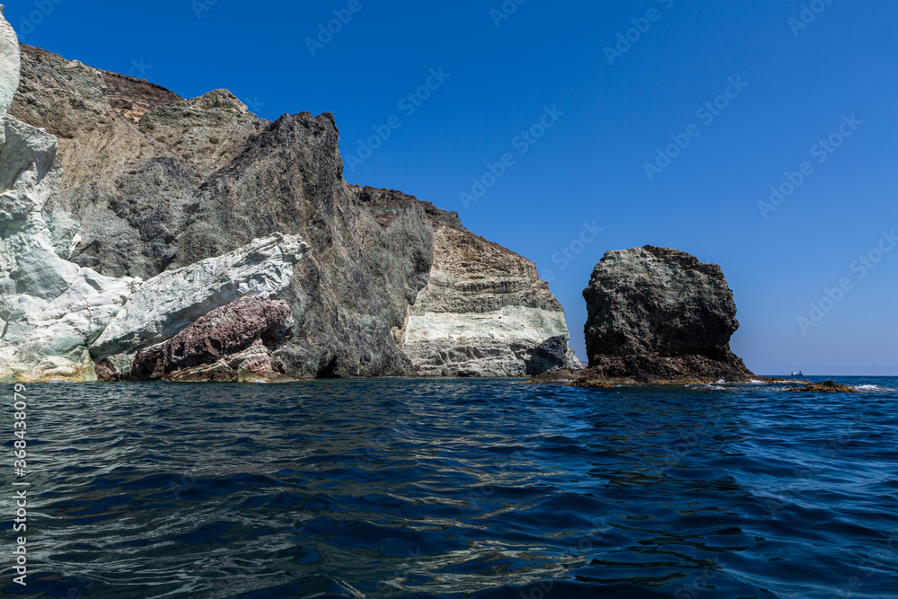 cliffs and rocks of santorini island cliffs and rocks of santorini island