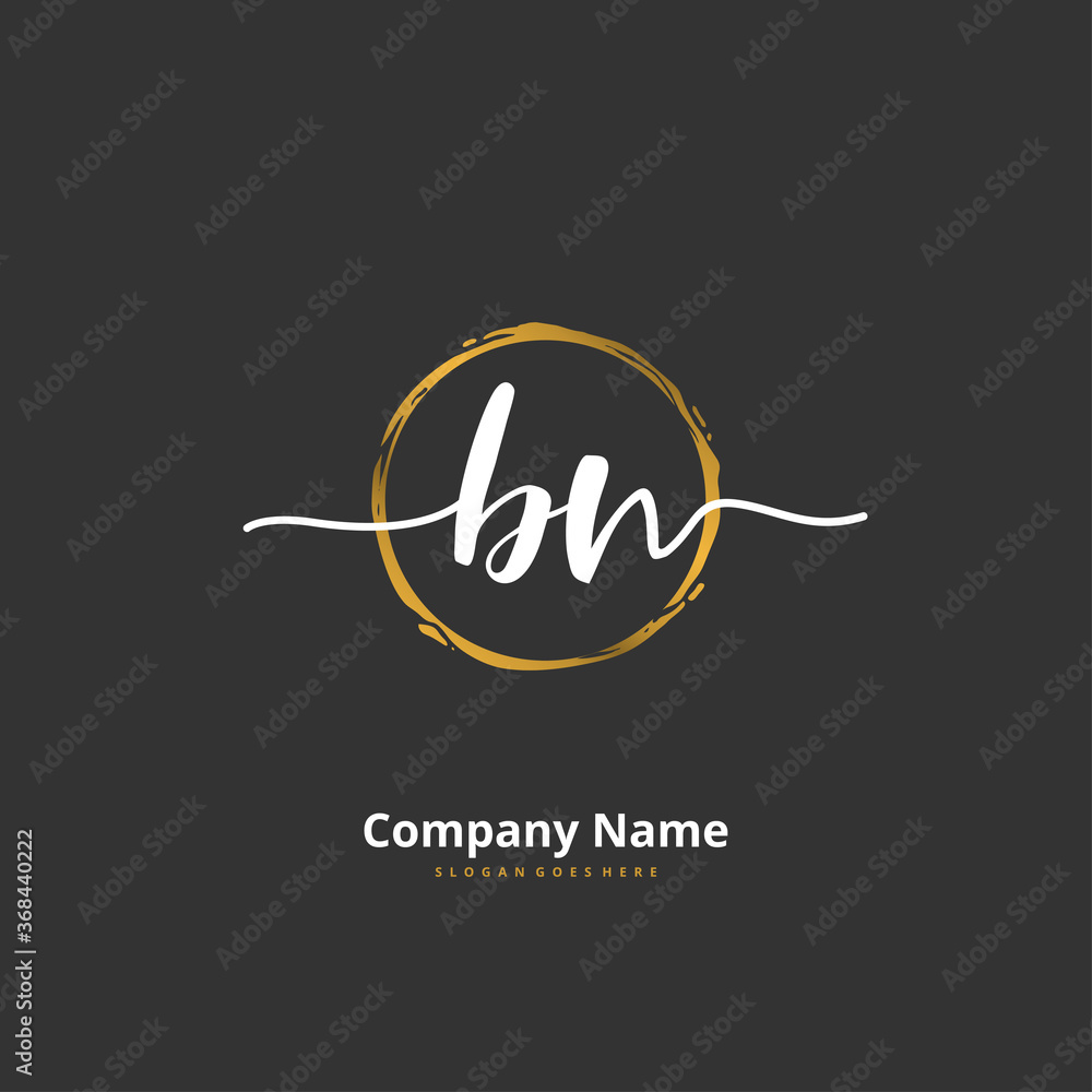 B N BN Initial handwriting and signature logo design with circle. Beautiful design handwritten logo for fashion, team, wedding, luxury logo. B N BN Initial handwriting and signature logo design with circle. Beautiful design handwritten logo for fashion, team, wedding, luxury logo.