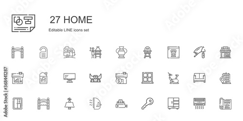 home icons set