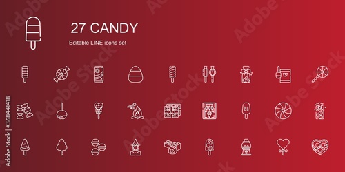 candy icons set