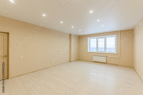 Russia, Moscow- February 10, 2020: interior room apartment modern bright cozy atmosphere. general cleaning, home decoration, preparation of house for sale.