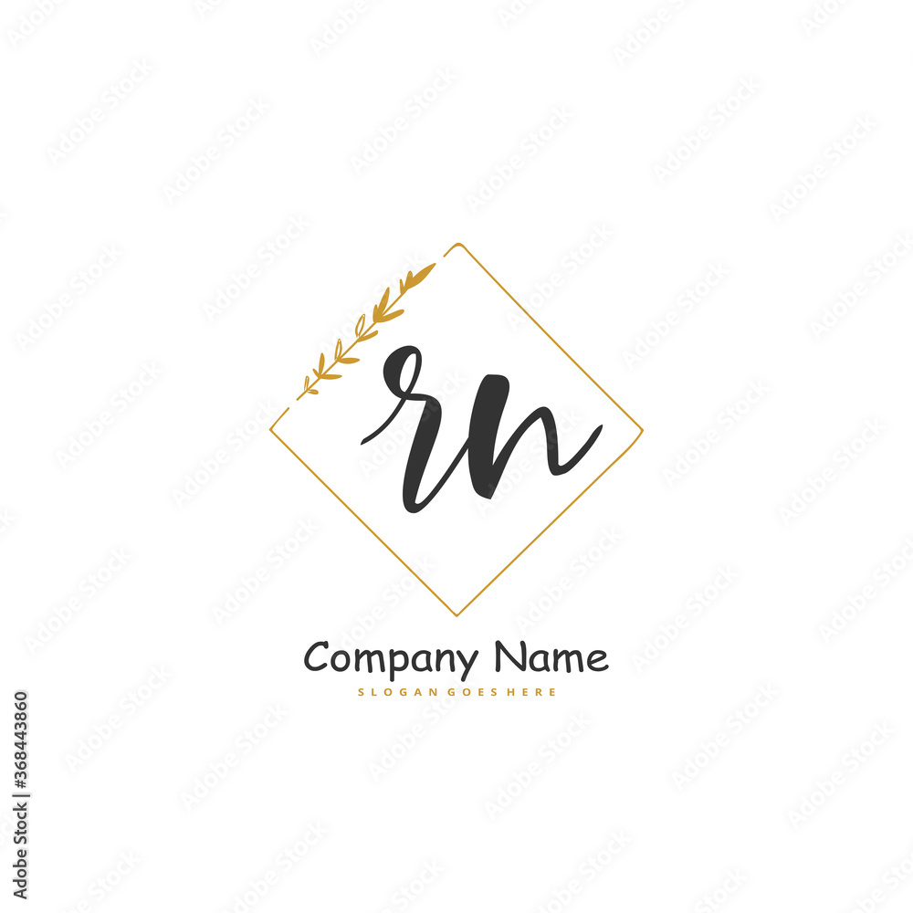R N RN Initial handwriting and signature logo design with circle. Beautiful design handwritten logo for fashion, team, wedding, luxury logo. R N RN Initial handwriting and signature logo design with circle. Beautiful design handwritten logo for fashion, team, wedding, luxury logo.