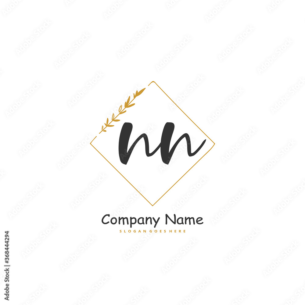 N NN Initial handwriting and signature logo design with circle. Beautiful design handwritten logo for fashion, team, wedding, luxury logo. N NN Initial handwriting and signature logo design with circle. Beautiful design handwritten logo for fashion, team, wedding, luxury logo.
