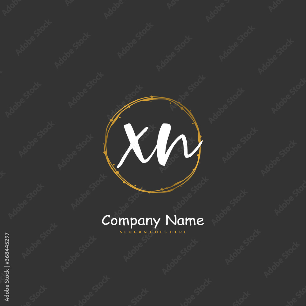 X N XN Initial handwriting and signature logo design with circle. Beautiful design handwritten logo for fashion, team, wedding, luxury logo. X N XN Initial handwriting and signature logo design with circle. Beautiful design handwritten logo for fashion, team, wedding, luxury logo.