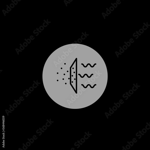 Air filter icon.