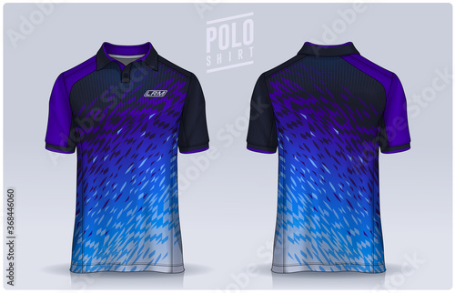 t-shirt polo templates design. uniform front and back view.
