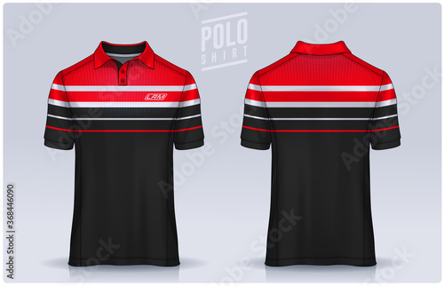 t-shirt polo templates design. uniform front and back view.
