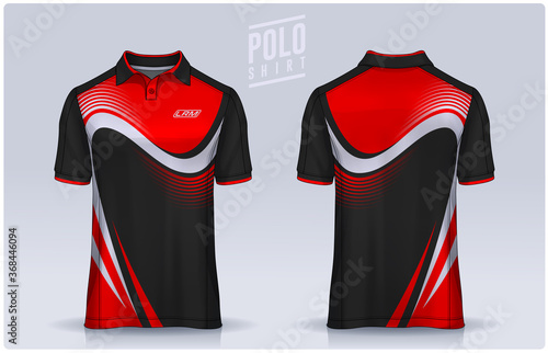 t-shirt polo templates design. uniform front and back view.
